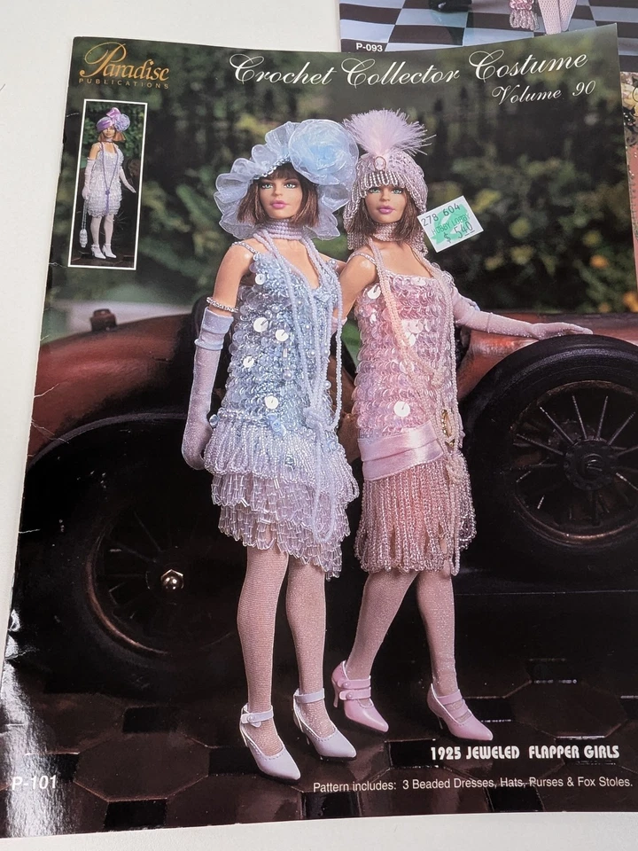 3 Paradise Publications Crochet Collection 1920s Flapper Girls Volumes 77 82 90 - Image 2 of 4