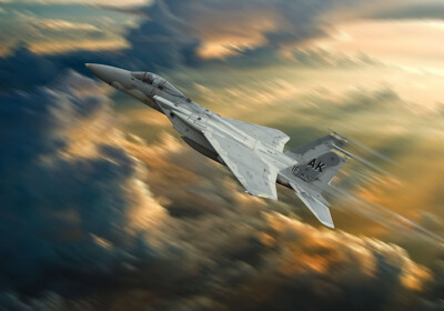  F-15 Strike Eagle USAF Leinwandbild verschiedene Größen versandkostenfrei 