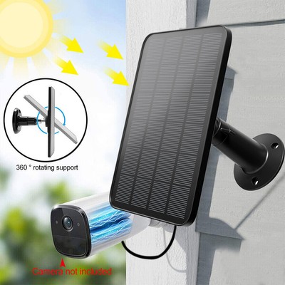 4W Solarpanel für Überwachungskamera Aussen Akku 360° Universelles Wasserdicht