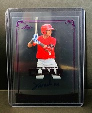 2018 Leaf Trinity Clear Acetate NOELVI MARTE Purple Foil Auto RC Mariners