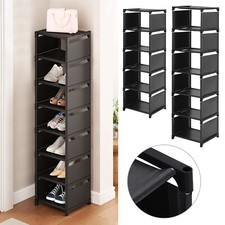 7/8 Tier Tall Shoe Rack Storage Cabinet Shelf Unit Home Organiser Footwear Stand