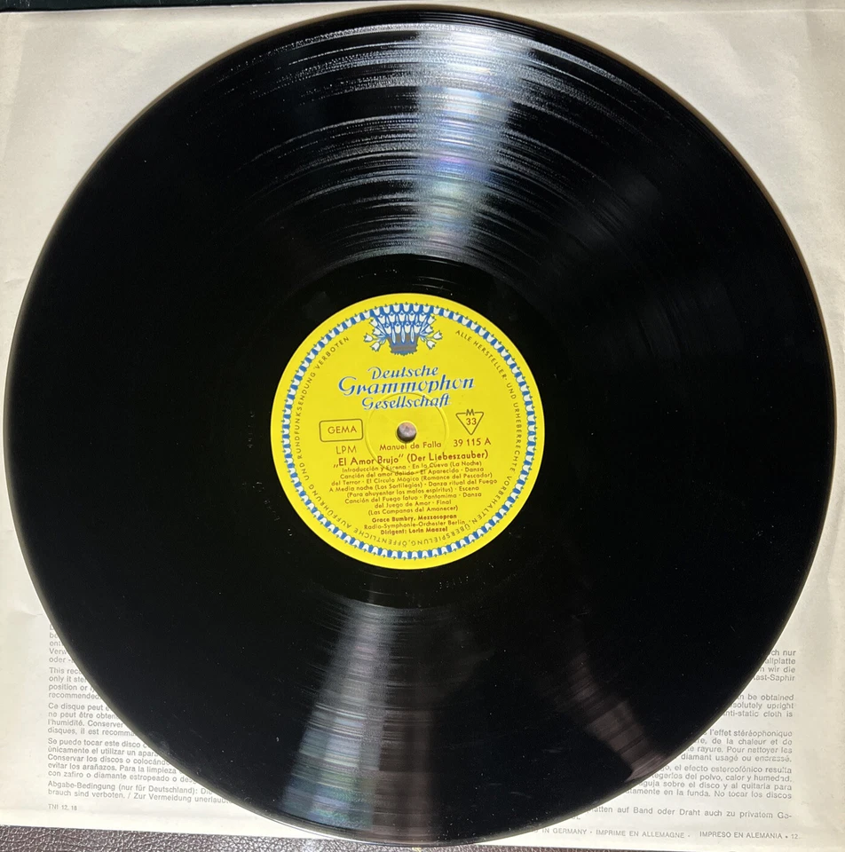 De Falla-El Amor Brujo...from “The 3 Cornered Hat” TULIP IMPORT LP Vinyl Record - Image 4 of 4