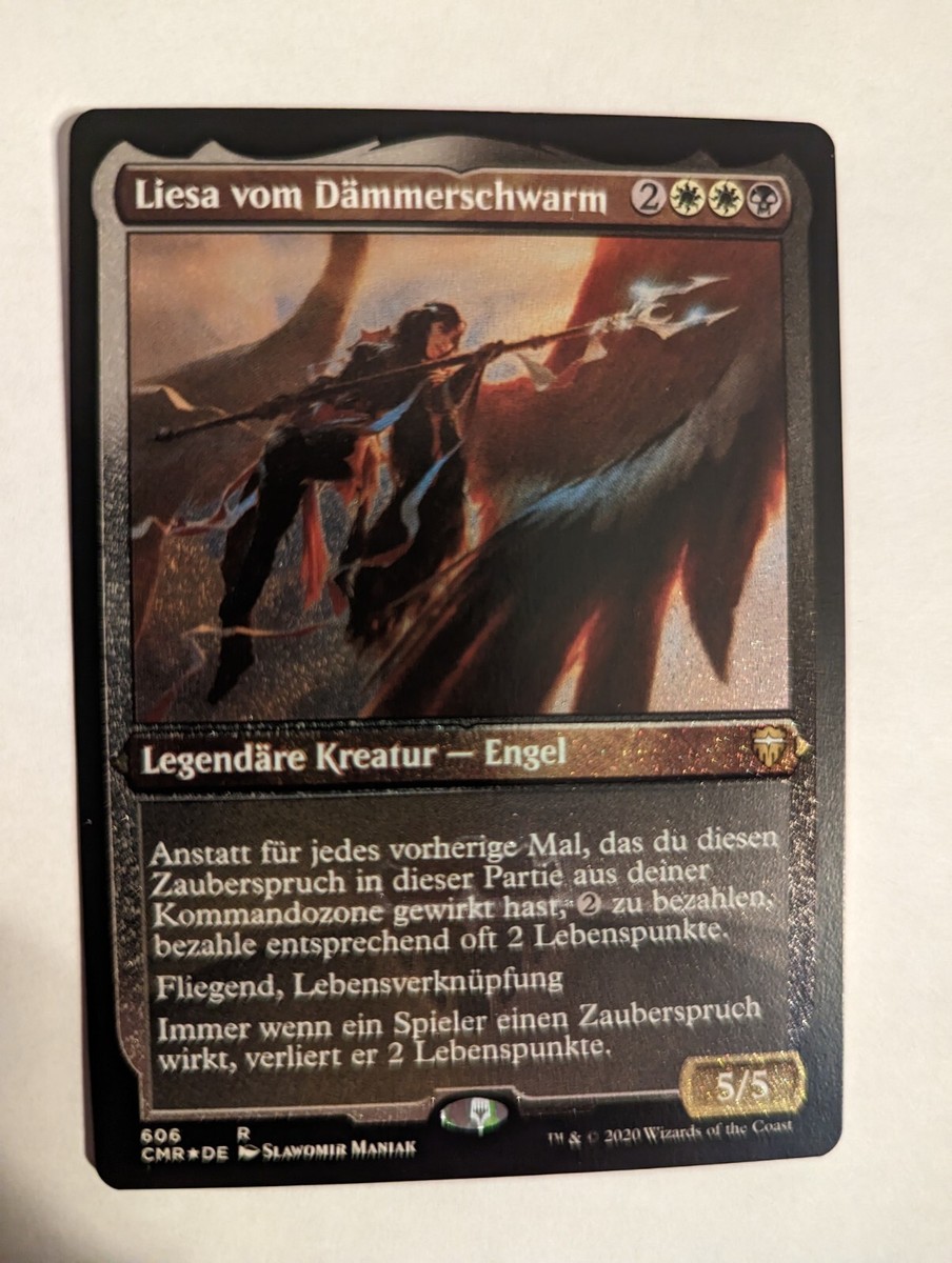 1x GERMAN Liesa, Shroud of Dusk Etched Foil - CMR Magic MtG Commander  Legends x1