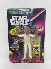 Star Wars Bend-Ems  Admiral Ackbar  with Topps Star Wars Galaxy Card 1993