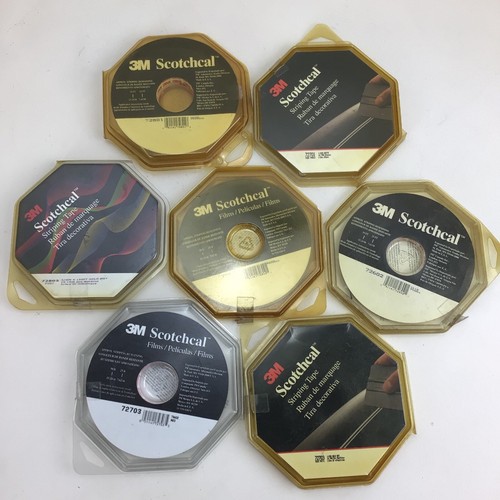 Lot of 7 3M Scotchcal Striping Tape Various sizes