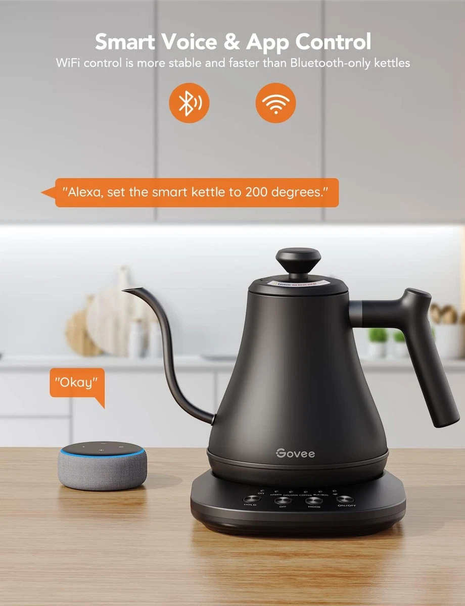 Smart Electric Kettle WiFi Variable Temperature Gooseneck Pour Tea