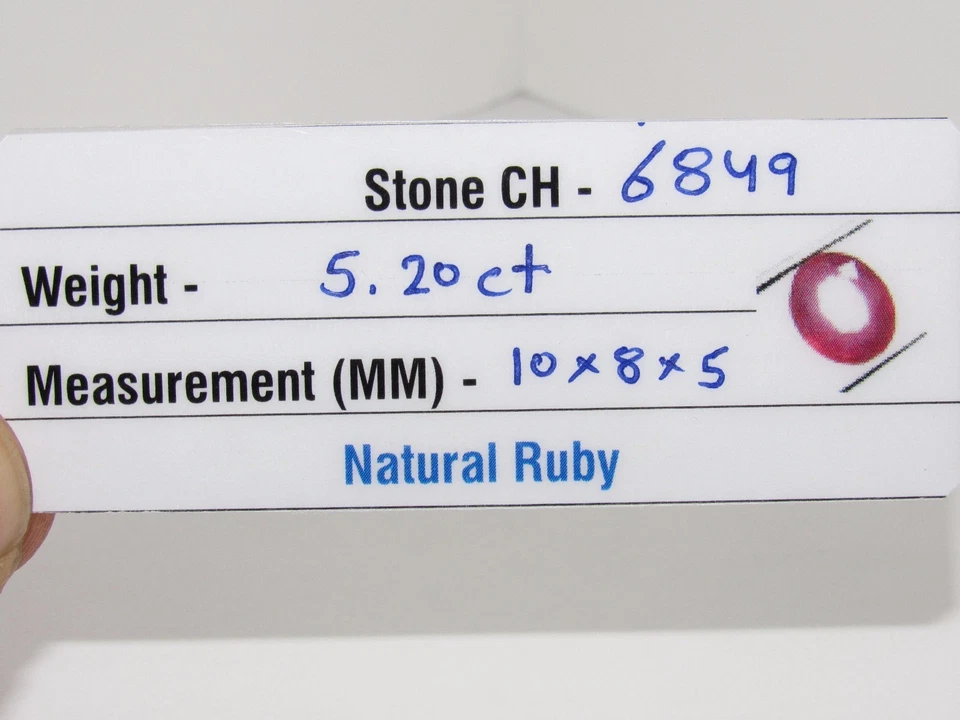 Awesome 5.20Ct. Natural Oval Cut Transparent Pink Madagascar Ruby Gem -CH 6849 - Image 4 of 4