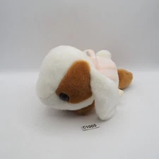 Poteusa Loppy Bunny C1005 Brown Amuse Plush 7" Laying Toy Doll Japan