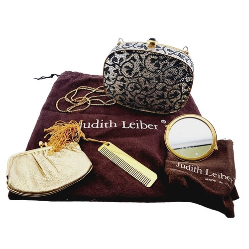 Vintage schöne Judith Lieber Minaudiere mit Staubtüten und Zubehör 6/17 - Bild 9 von 12