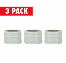 3 Inch x 1000 Ft Stretch Film Pallet Wrap 80 Gauge Clear Mini Rolls