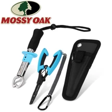 Mossy Oak 4PC Fishing Tool Kit Fishing Pliers Fillet Knife Gripper Line Snip Set
