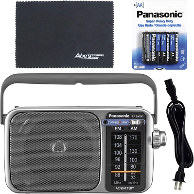 Panasonic RF-2400D / RF-2400 Portable FM/AM Radio with AFC Tuner +