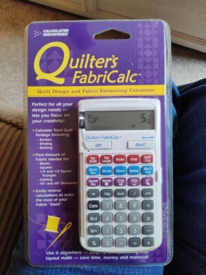 Calculated Industries Quilter s FabriCalc Quilt Design & Fabric Estimator New