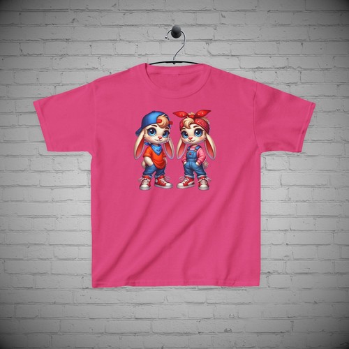 Easter T-Shirt, Bunny tee, Hip Hop Tee, Carrot Tee, Rabbit Top, Kids Easter Gift - Picture 11 of 11