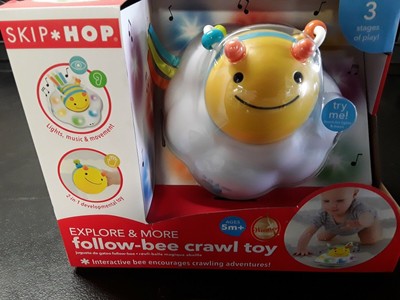 skip hop explore and more follow bee
