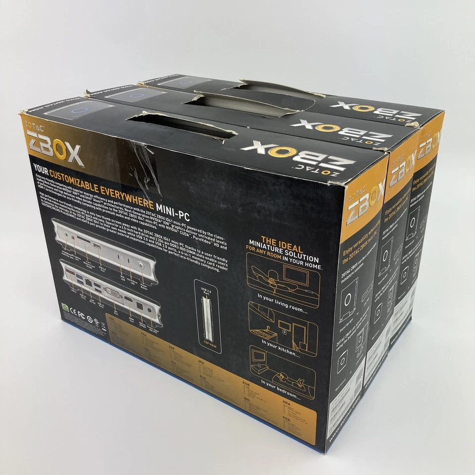 Zotac ZBOXHD-ID41-U Barebone Mini-PC- Intel Atom D525 1.8GHz, No RAM *OPEN BOX* - Image 4 of 4