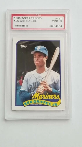 1989 KEN GRIFFEY JR Topps Traded #41T PSA 9 Rookie RC Baseball Card - Mint