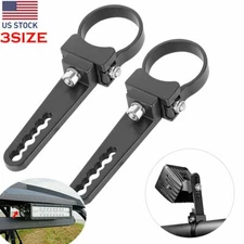 2x 1.5"/1.75"/2" Tube Bull Roll Bar Mount Bracket Clamps Offroad LED Light Bar