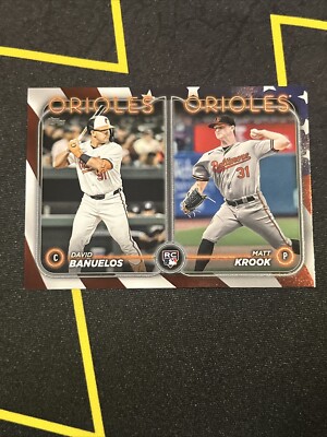2024 Topps Update Rookie Combos David Banuelos, Matt Krook Independence Day /76