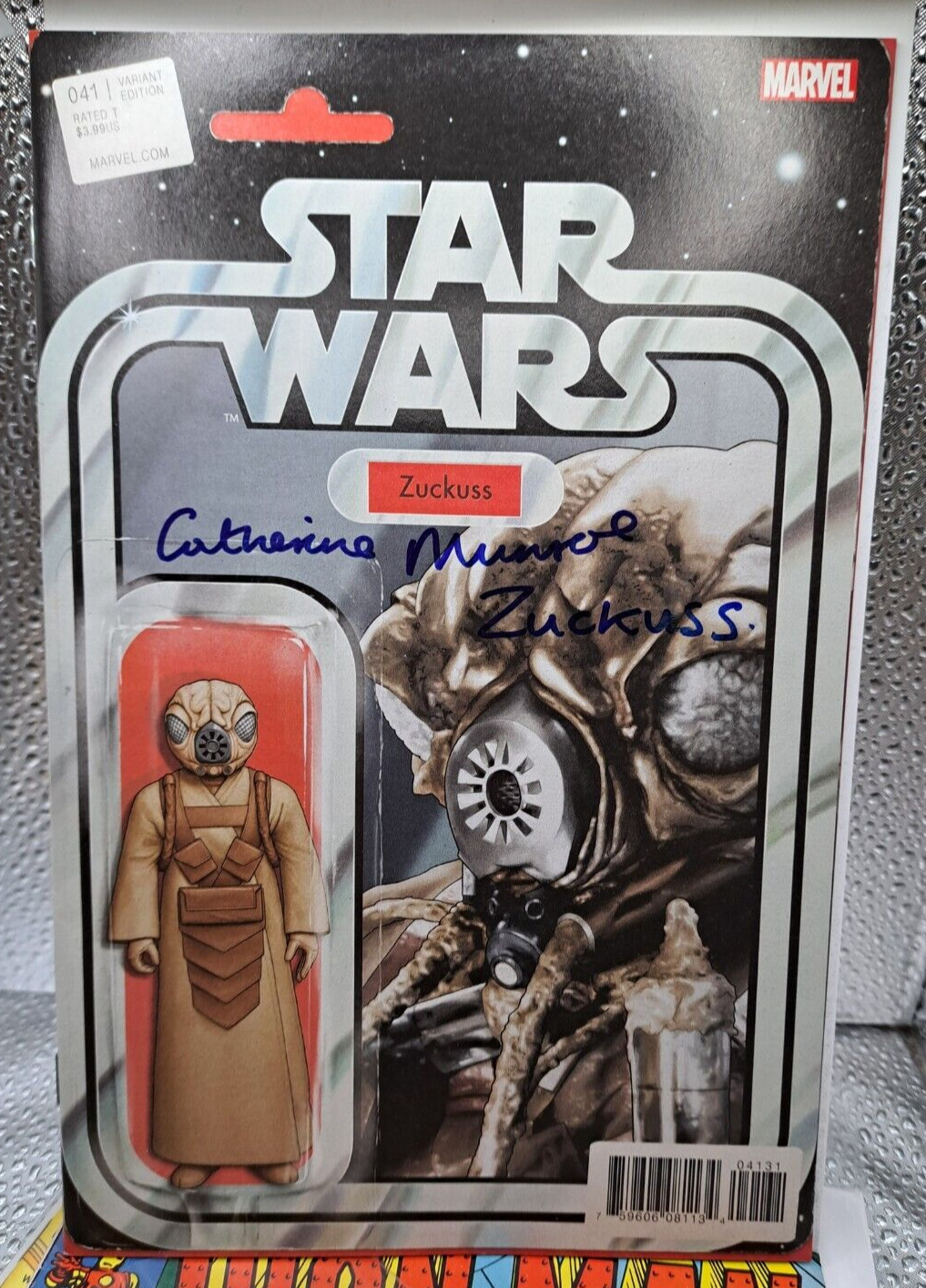Star Wars 41 2018  Catherine Munroe Zuckuss  JTC Action Variant Signed autograph