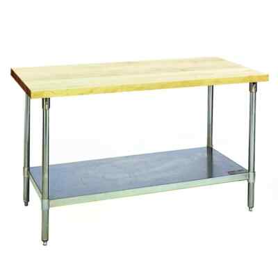 Eagle Group MT3060S Commercial Kitchen Hardwood Bakers Worktable 30'' x 60''