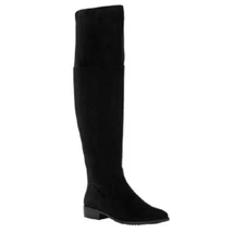 Melrose Ave Women's Let's Chat Vegan Suede Over-the-knee Boots