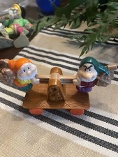 Vintage McDonald's Happy Grumpy Seesaw Happy Meal Toy Disney Snow White Dwarf 92