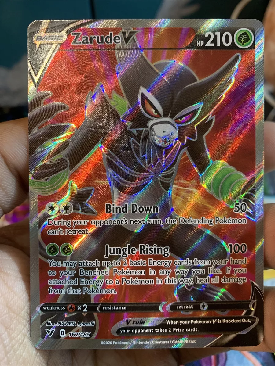 Zarude V 022/185 Vivid Voltage- NM Ultra Rare Full Art Pokémon Card