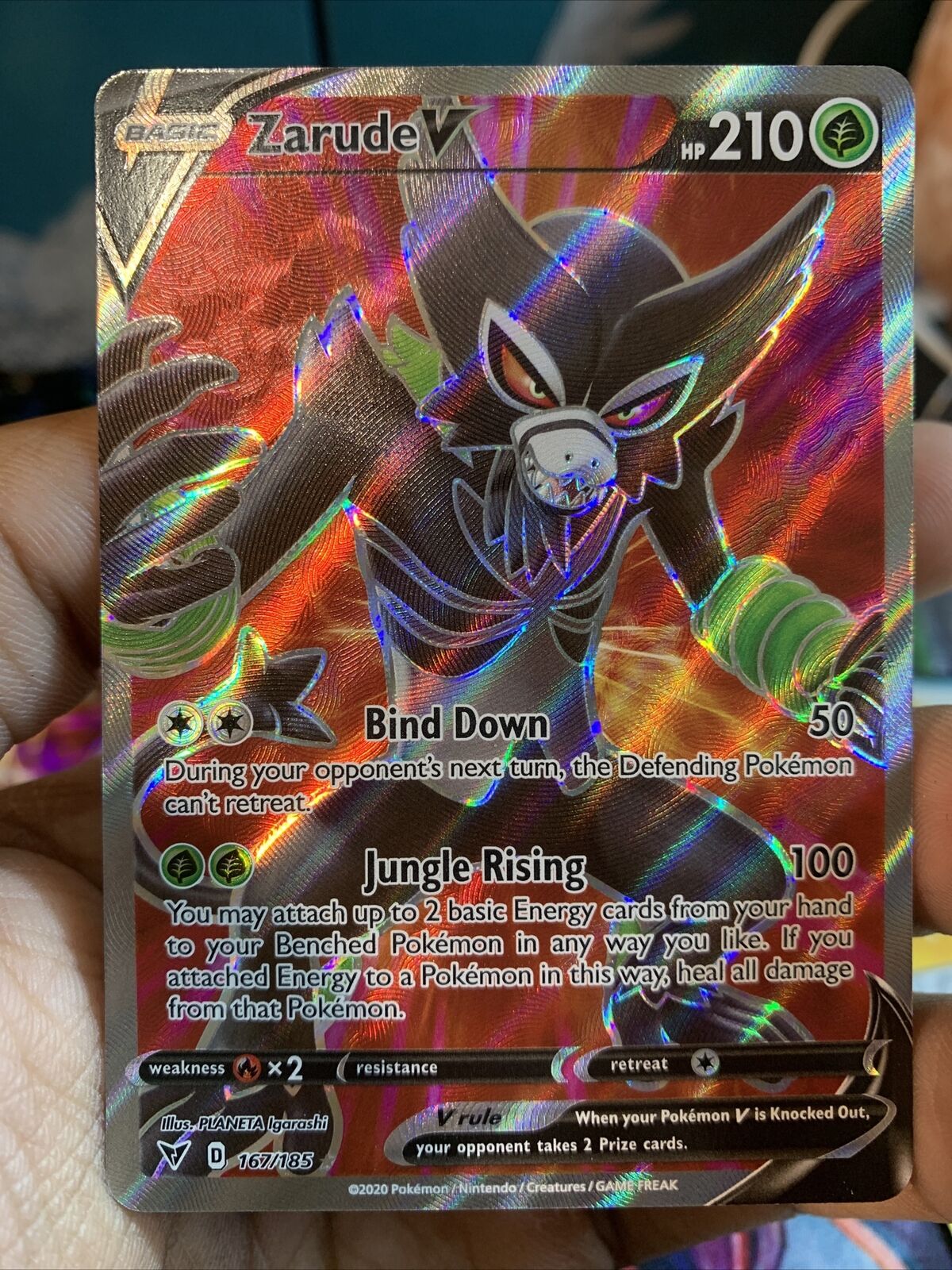 Zarude V - 022/185 Vivid Voltage Ultra Rare Pokemon - NM/MINT – The  PokéTrade Emporium