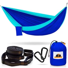 Single/Double Camping Lightweight Durable Nylon Parachute Portable Hammock