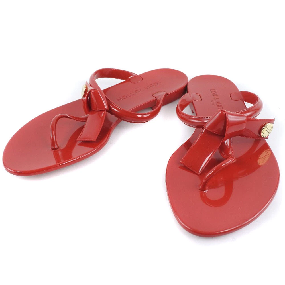 Louis Vuitton] Louis Vuitton Sea Star Beach sandals Rubber red