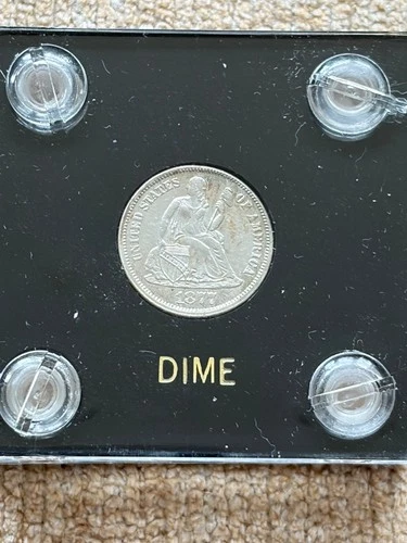 1877 Seated Liberty Dime --AU--Take a Look!!