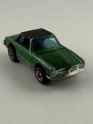 1969 Hot Wheels Redline Mercedes Benz 280SL  Original Green/Black Hong Kong
