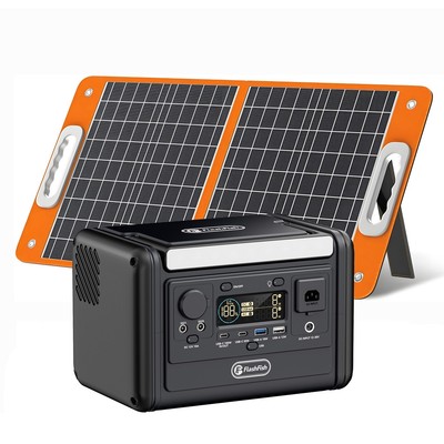 FlashFish T300 Solargenerator LiFePO4 230.4Wh 300W Optional Mit 60W Solarpanel