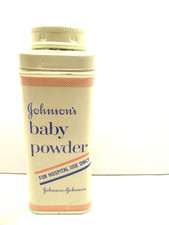 Johnson's Baby Powder Tin Johnson  Johnson Home Office Cabin Vintage Hospital