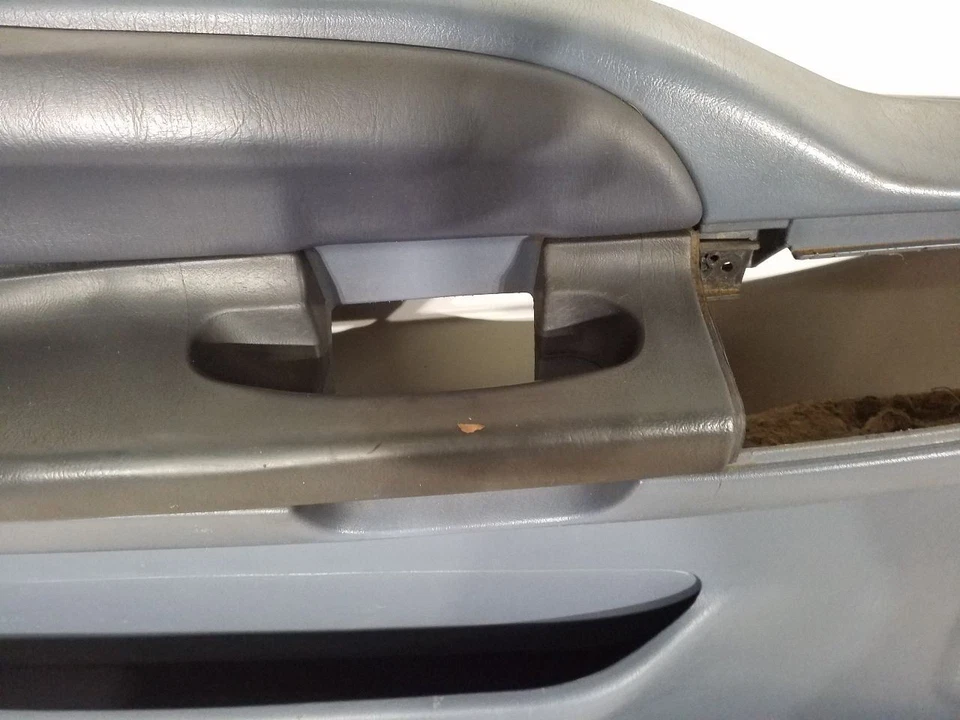 Panel de moldura de puerta del conductor delantero izquierdo XLT azul | Se adapta a Ford F250 F350 F450 1999 Foto 4 de 4