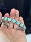 Sorrelli Riveting Romance Pacific Opal Vintage Green Crystal  Cuff Bracelet — photo 2