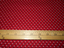 1 yard  Navy  White Stars on Red Patriotic Fabric