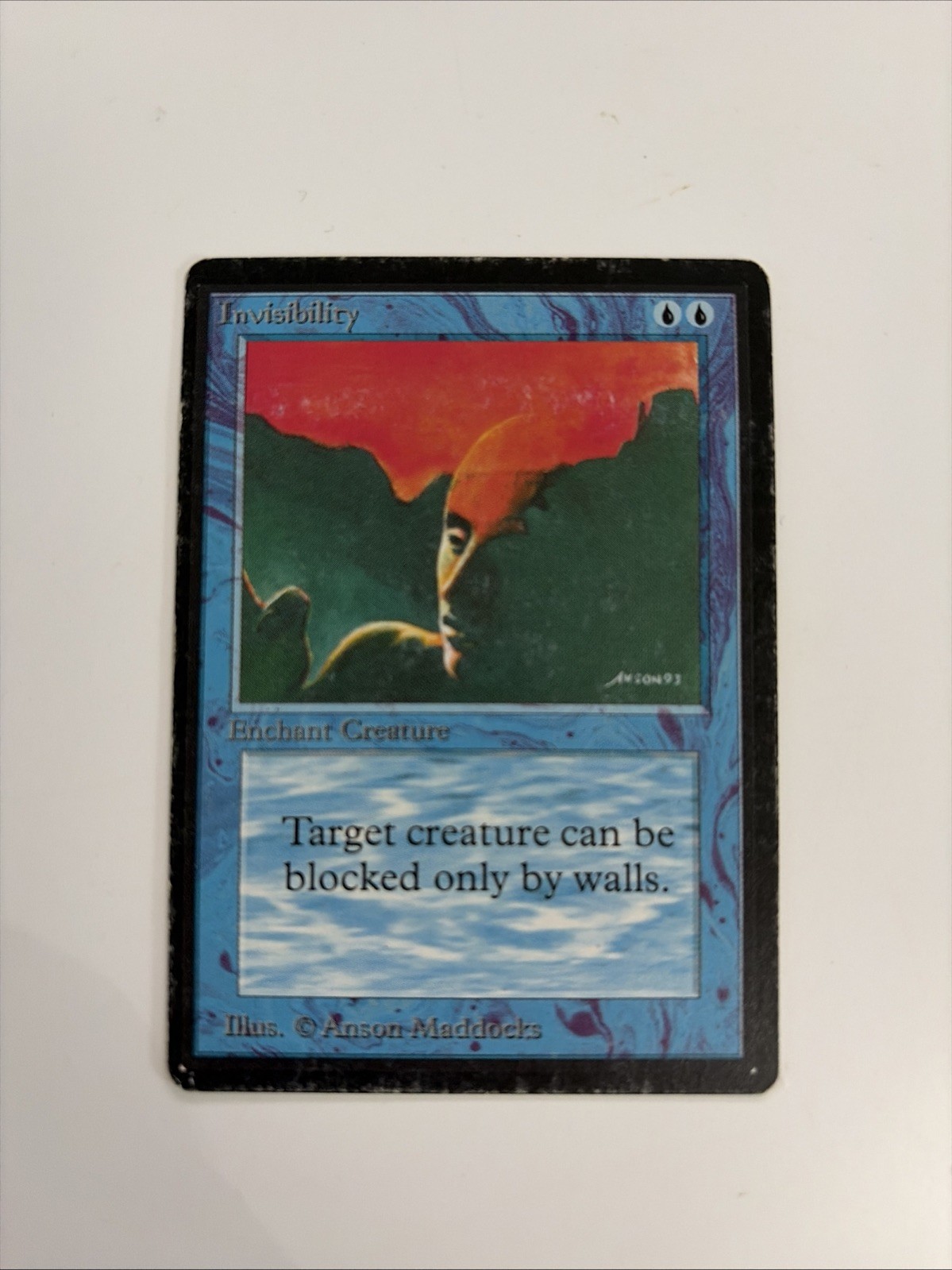 Magic: The Gathering Invisibility Beta English MTG MP/VG