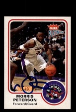 Signed Basketball Card Auto Morris Peterson 2002-03 Fleer Platinum #10