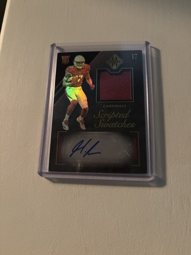 2019 Majestic Football Hakeem Butler Rookie Scripted Swatches Auto Card/49 1/1