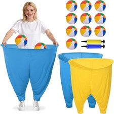 Granny Pants Yard Game Set with 10 Bouncy Balls 2 Air Pump,Outdoor Tossing Game