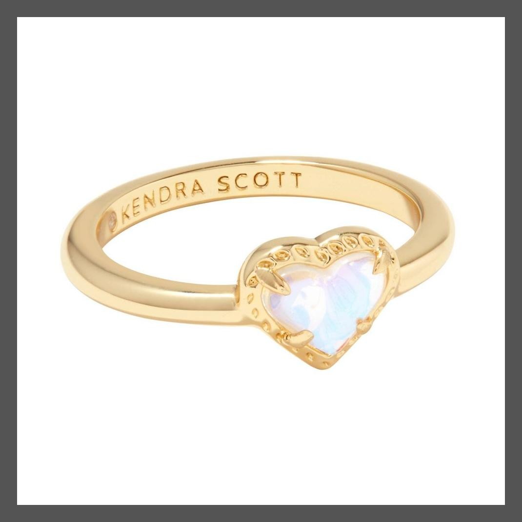 Кольцо для духового оркестра Kendra Scott Anna из 14-каратного золота с дихроичным стеклом 3990₽