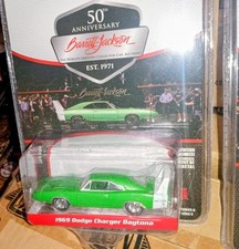 1/64 GREENLIGHT BARRETT JACKSON 1969 DODGE CHARGER DAYTONA 440 GREEN