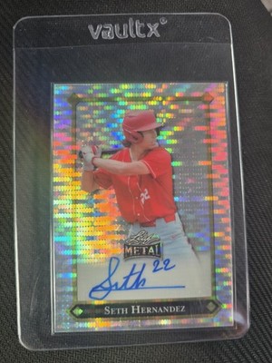 2025 Leaf Metal Seth Hernandez On-Card Autograph: 2/10