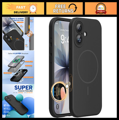 Magnetic iPhone 17 Case, MagSafe Compatible, Shockproof Drop Protection, Silicon