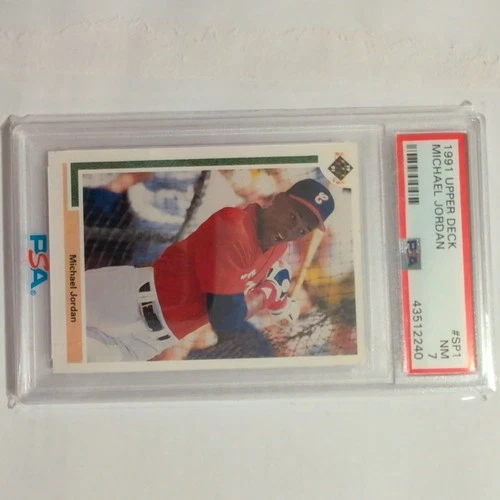 1991 Upper Deck Michael Jordan PSA 7 NM-MT Short Print #SP1 - White Sox