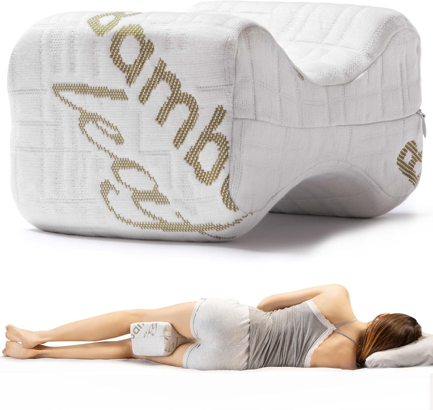 Coussin entre jambes ergonomique pour un confort nocturne optimal dans votre lit