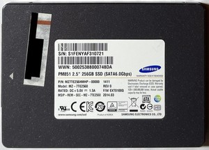 256GB Samsung PM851 2.5" SATA III SSD (MZ7TE256HMHP) | 5 TBW | SMART 👍