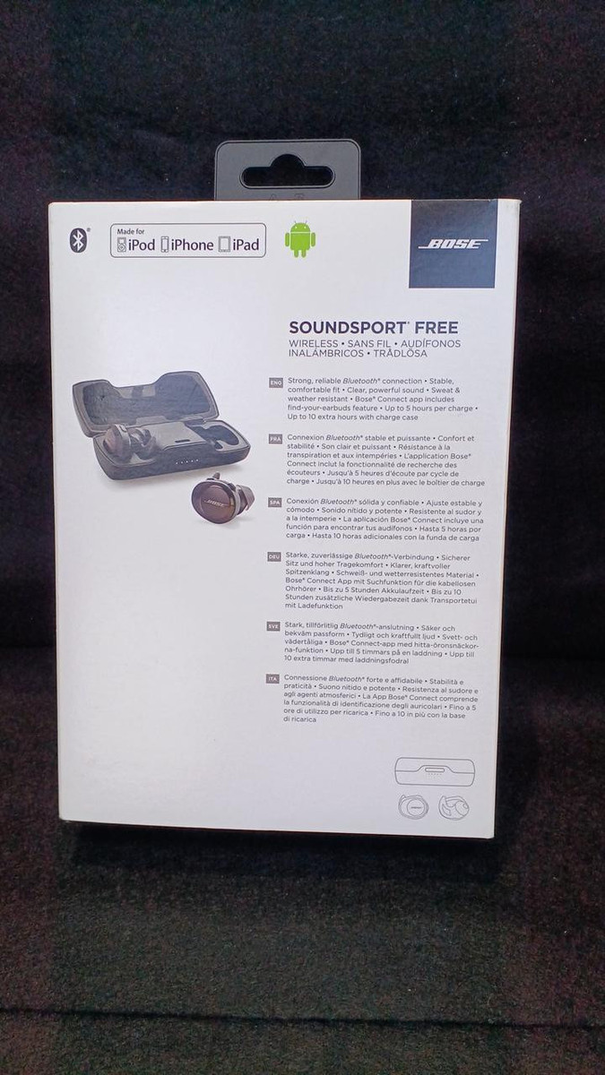 BOSE Wireless earphones Model number SOUNDSPORT FREE from BOSE Wireless earphones Model number SOUNDSPORT FREE from